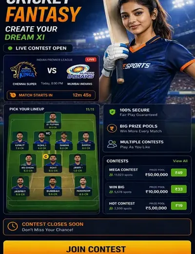 Hero11 (hero11 in) fantasy cricket & matchday visual 3